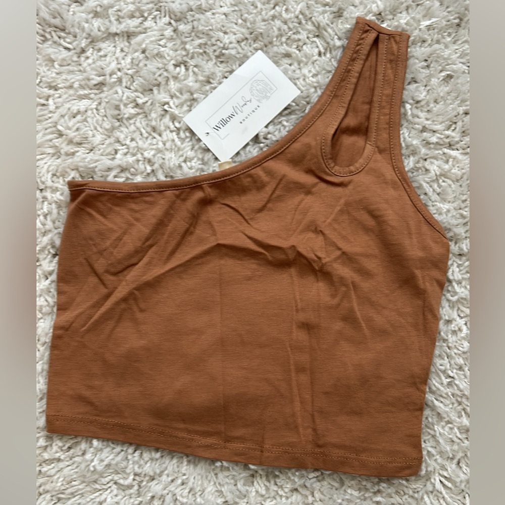 One Shoulder Crop Top